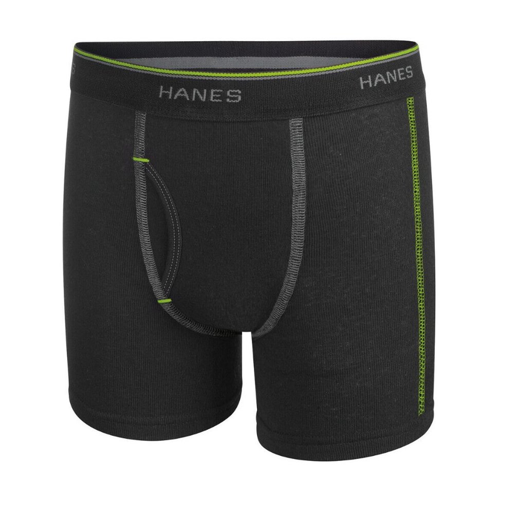 Hanes Boys' ComfortSoft Waistband Boxer Brief, 7-Pack SIZE L